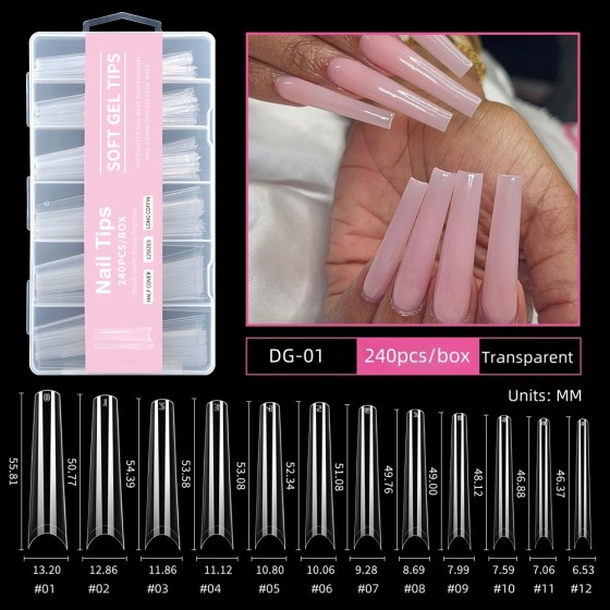 Nail Tips for Nail Extension 240pcs/box